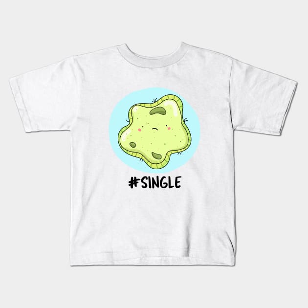 Single Cell Cute Biology Pun Kids T-Shirt by punnybone